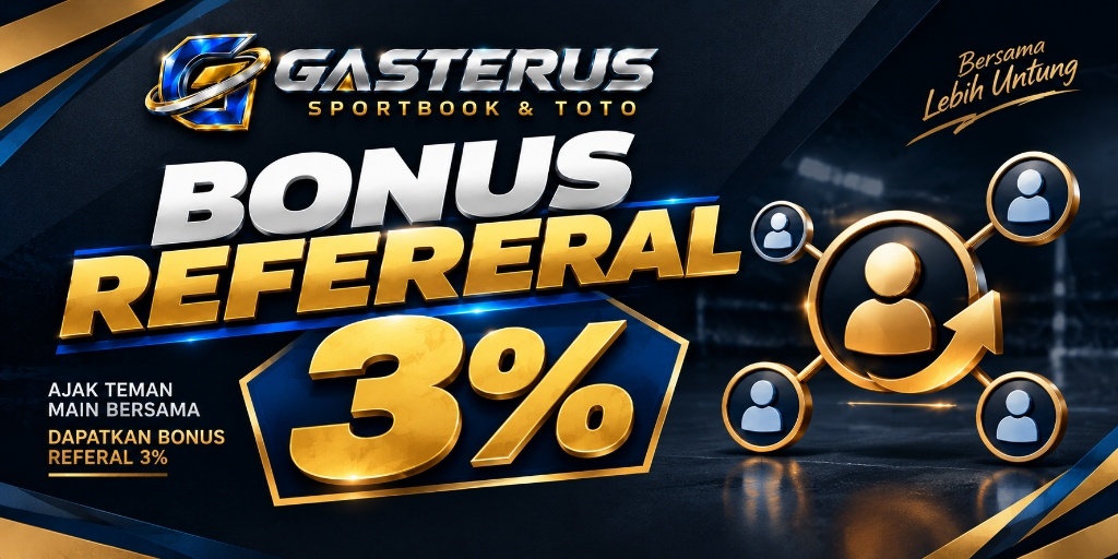 Bonus Referral 3% Gasterus